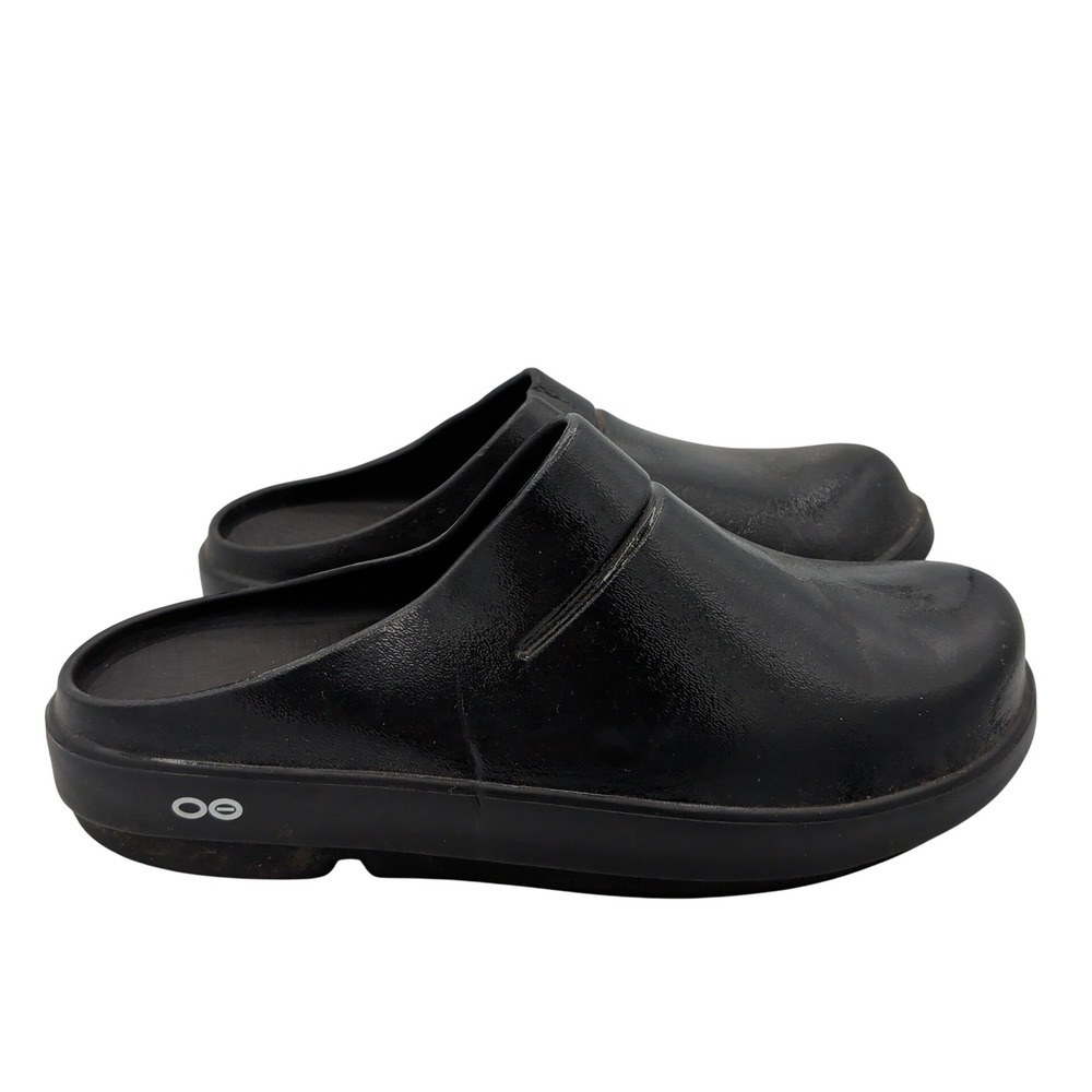 OOFOS OOcloog Black Recovery Clogs Mens 8 Womens 10 EU 41 Slip On Shoes